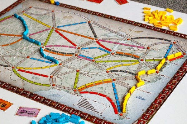 Ticket to ride board game is fun for the whole family.