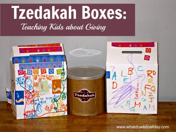 teaching kids about tzedakah 