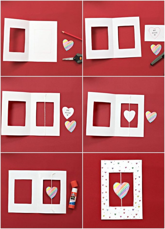 How to make spinner valentine cards