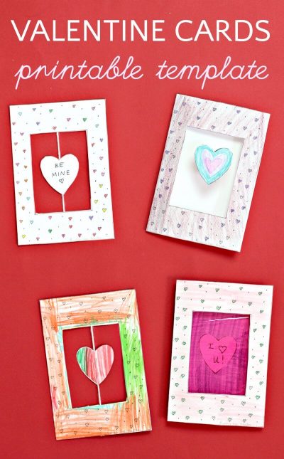 Printable Valentine's Day card template