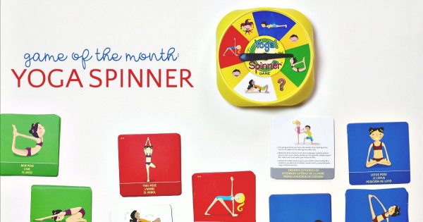 Yoga Spinner is an active indoor game for kids