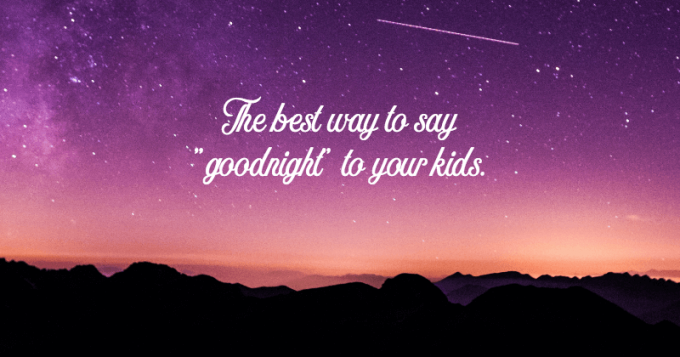 Bedtime poetry and goodnight poems for kids
