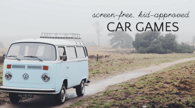 Screen-free road trip games for kids and families.