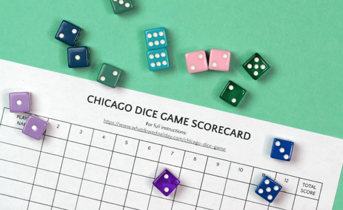 Supplies for chicago dice game