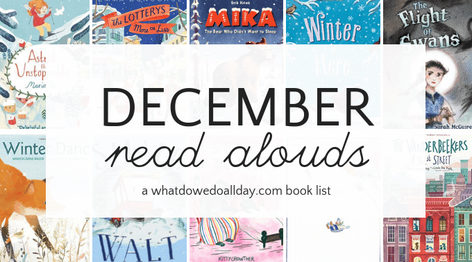 December read aloud books for kids and families