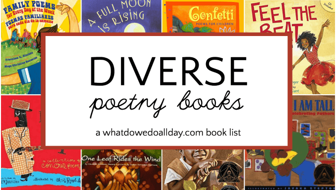 Diverse poetry books for children