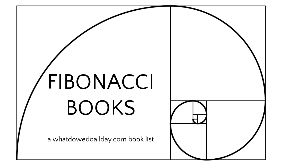 Golden spiral with text, Fibonacci Books