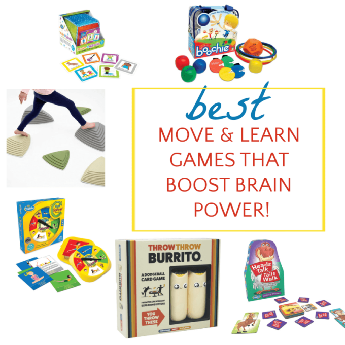 collage of children's move and learn games