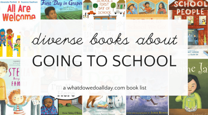 Diverse school books for children