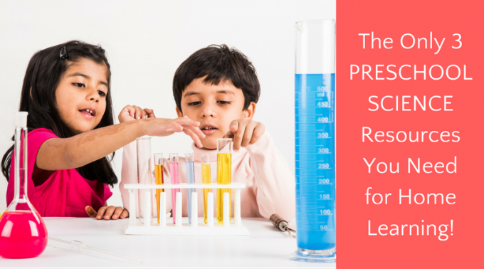 Preschool science resources for STEM and STEAM learning at home